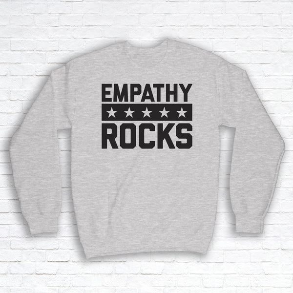 Empathy Rocks by Scot Westwater - Crew Neck Sweatshirt